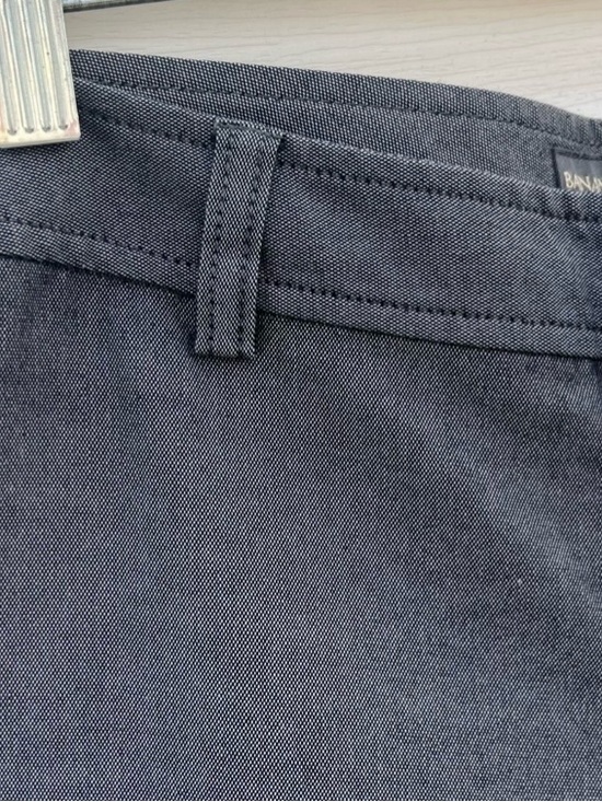 Banana Republic Martin Fit Cotton Blend Trouser Pants Gray Size 10 - Picture 5 of 12